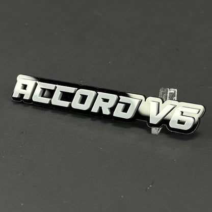 1PC ACCORD V6 3D Acrylic Badge - Car Truck Emblem Fender Tailgate Trunk Sticker
