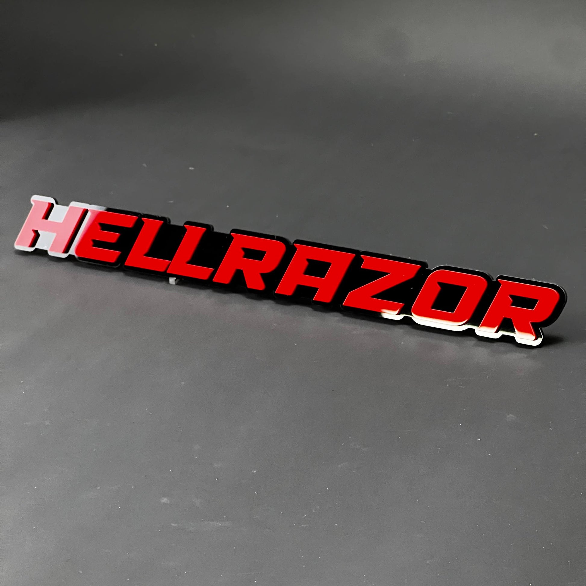1PC HELLRAZOR 3D Acrylic Badge - Car Truck Emblem Fender Tailgate Trunk Sticker