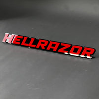 1PC HELLRAZOR 3D Acrylic Badge - Car Truck Emblem Fender Tailgate Trunk Sticker