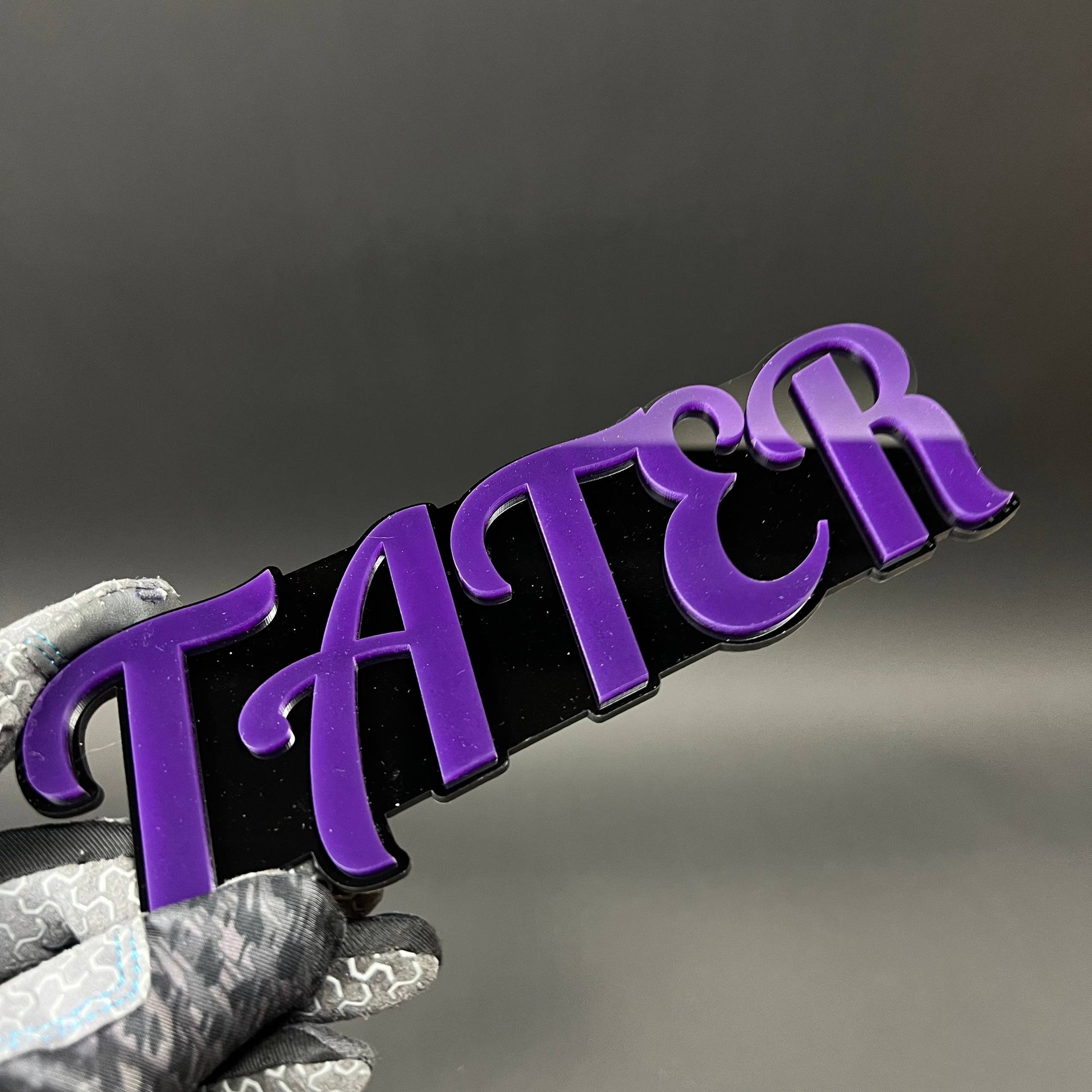 1PC TATER 3D Acrylic Badge - Car Truck Emblem Fender Tailgate Trunk Sticker