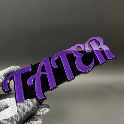 1PC TATER 3D Acrylic Badge - Car Truck Emblem Fender Tailgate Trunk Sticker