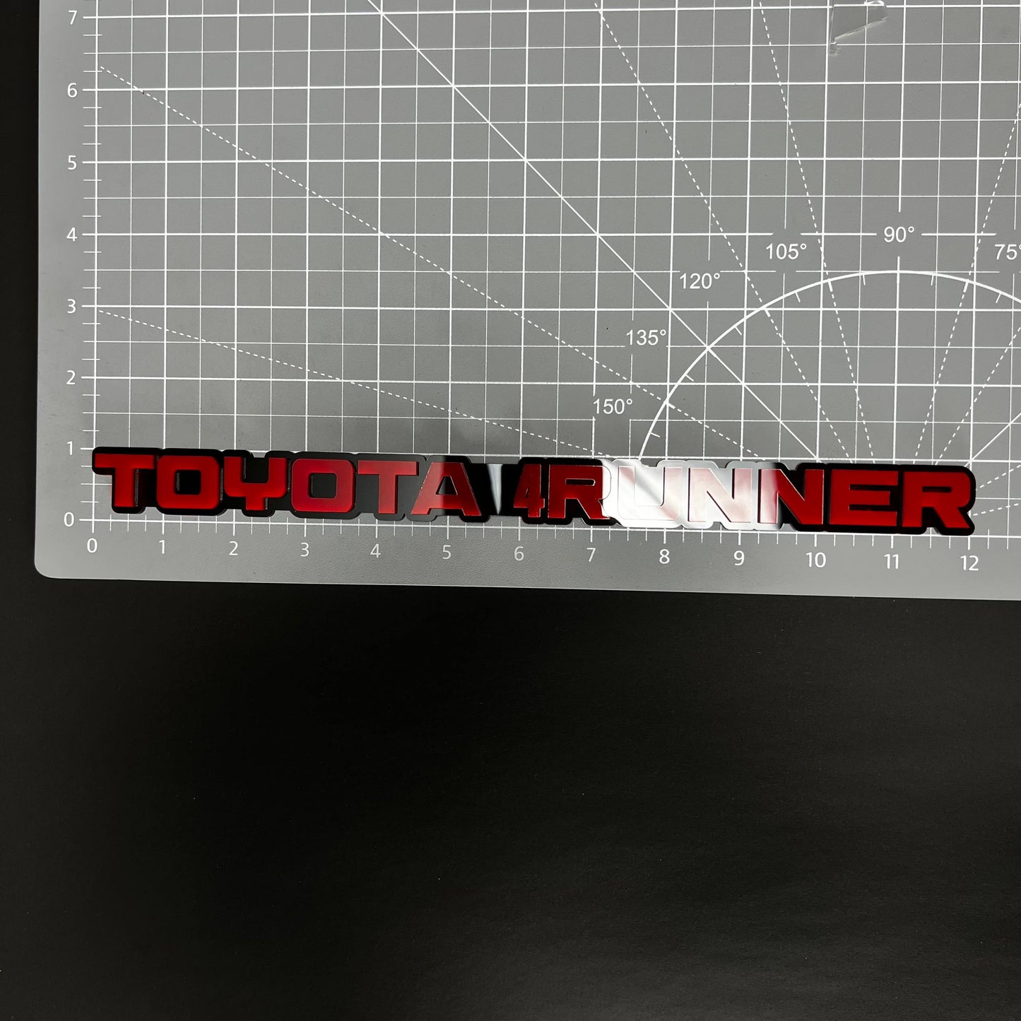 1PC TOYOTA 4RUNNER 3D Acrylic Badge - Car Truck Emblem Fender Sticker
