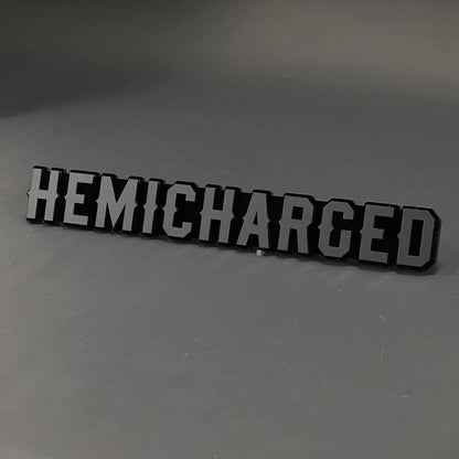 1PC HEMICHARGED 3D Acrylic Badge - Car Truck Emblem Fender Sticker