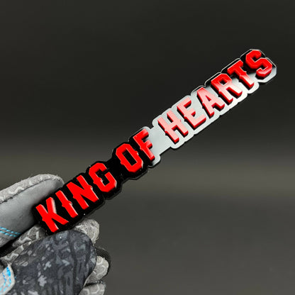 1PC KING OF HEARTS 3D Acrylic Badge - Car Truck Emblem Fender Sticker
