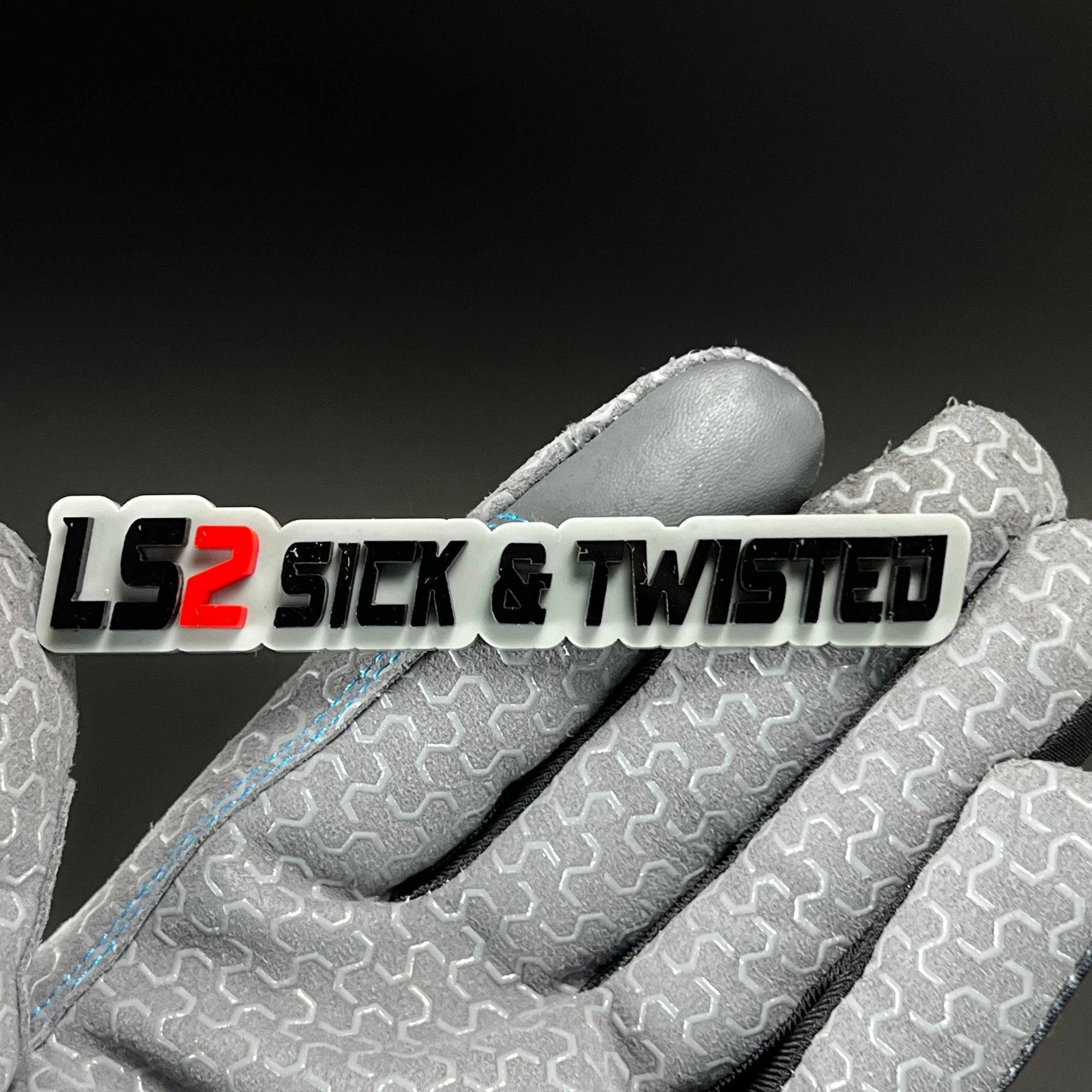 1PC LS2 Sick & Twisted 3D Acrylic Badge - Car Truck Emblem Fender Sticker