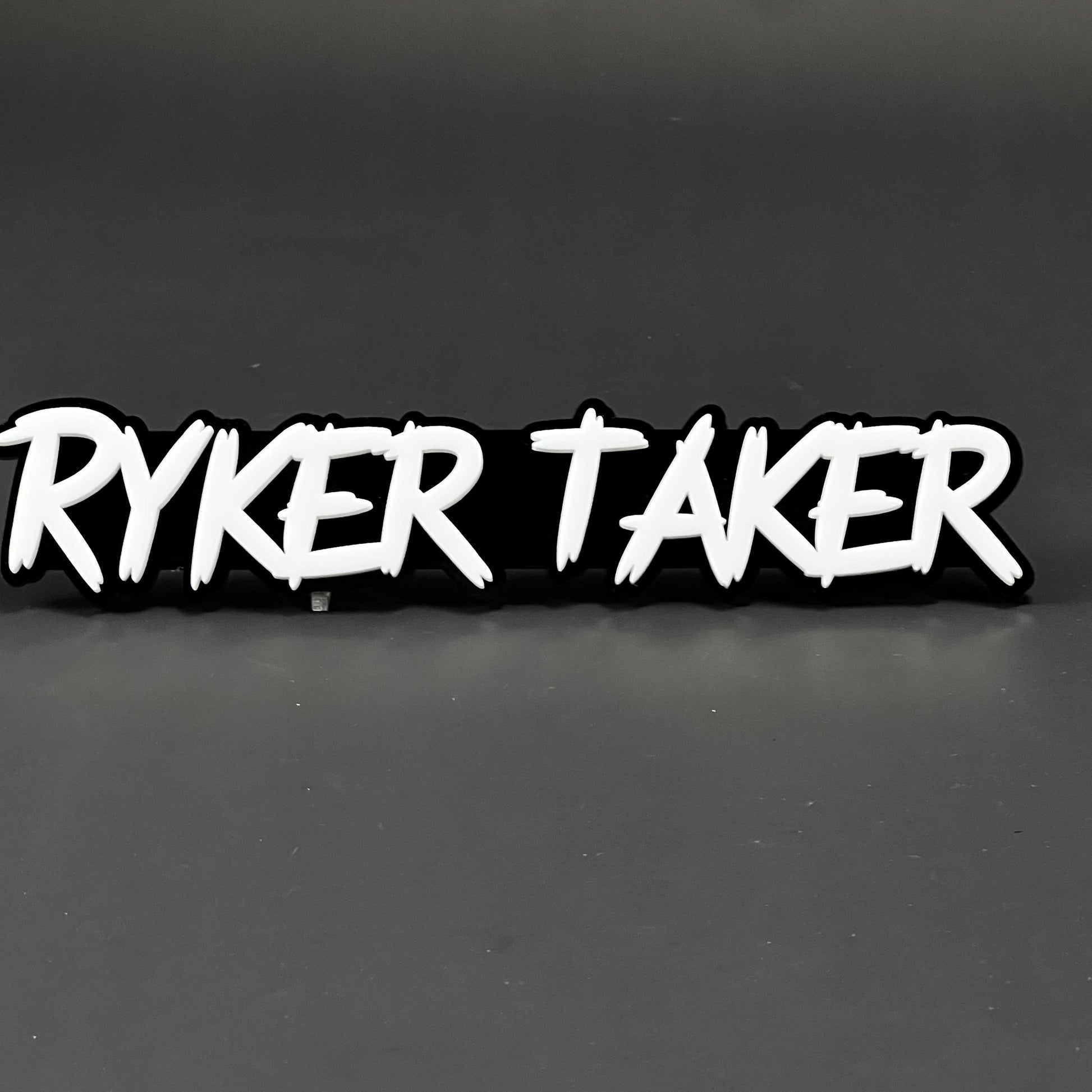 1PC RYKER TAKER 3D Acrylic Badge - Car Truck Emblem Fender Sticker