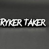 1PC RYKER TAKER 3D Acrylic Badge - Car Truck Emblem Fender Sticker