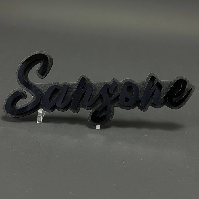 1PC Sansone 3D Acrylic Badge - Car Truck Emblem Fender Tailgate Trunk Sticker
