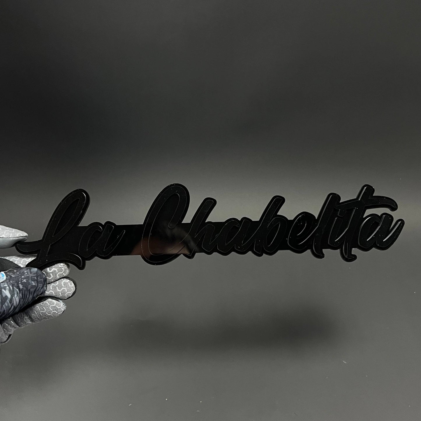 1PC La Chabelita 3D Acrylic Badge - Car Truck Emblem Fender Sticker