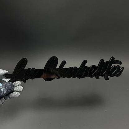 1PC La Chabelita 3D Acrylic Badge - Car Truck Emblem Fender Sticker
