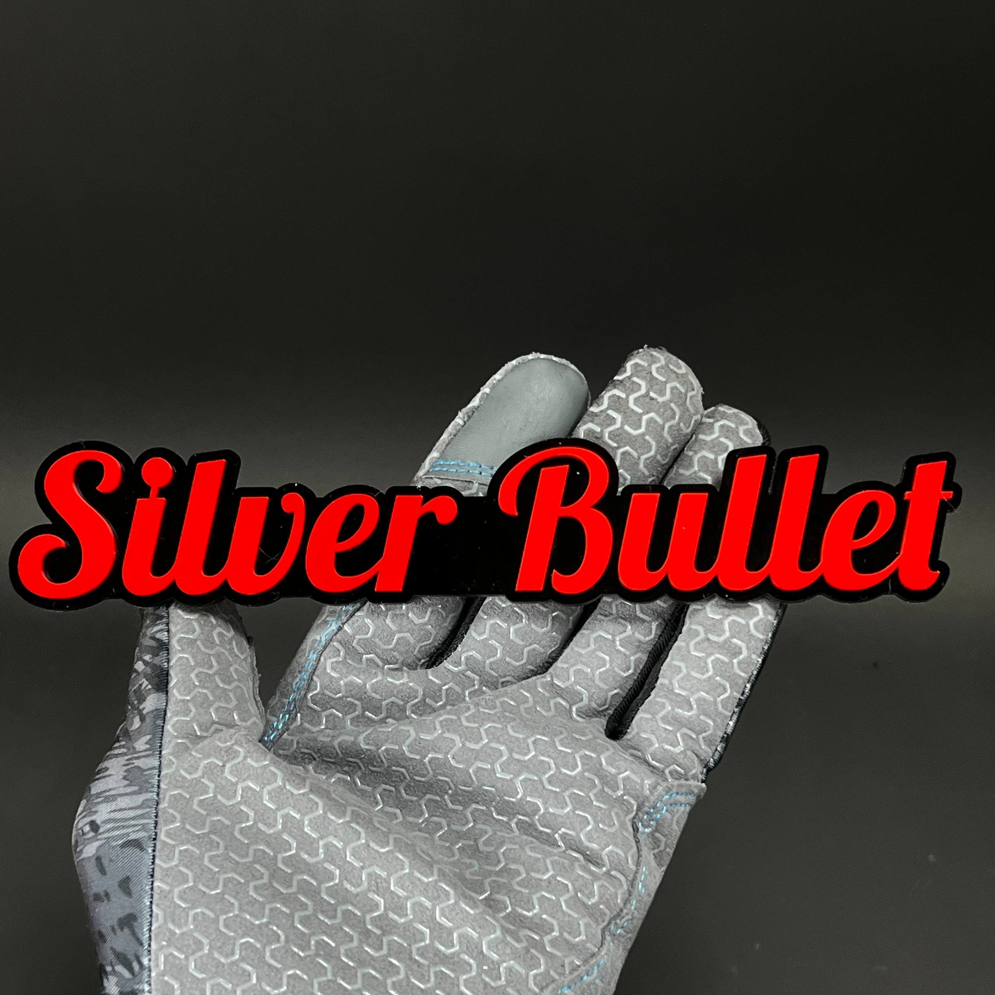 1PC Silver Bullet 3D Acrylic Badge - Car Truck Emblem Fender Sticker
