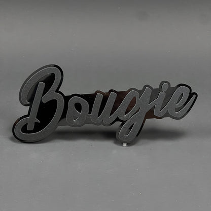 1PC Bougie 3D Acrylic Badge - Car Truck Emblem Fender Tailgate Trunk Sticker