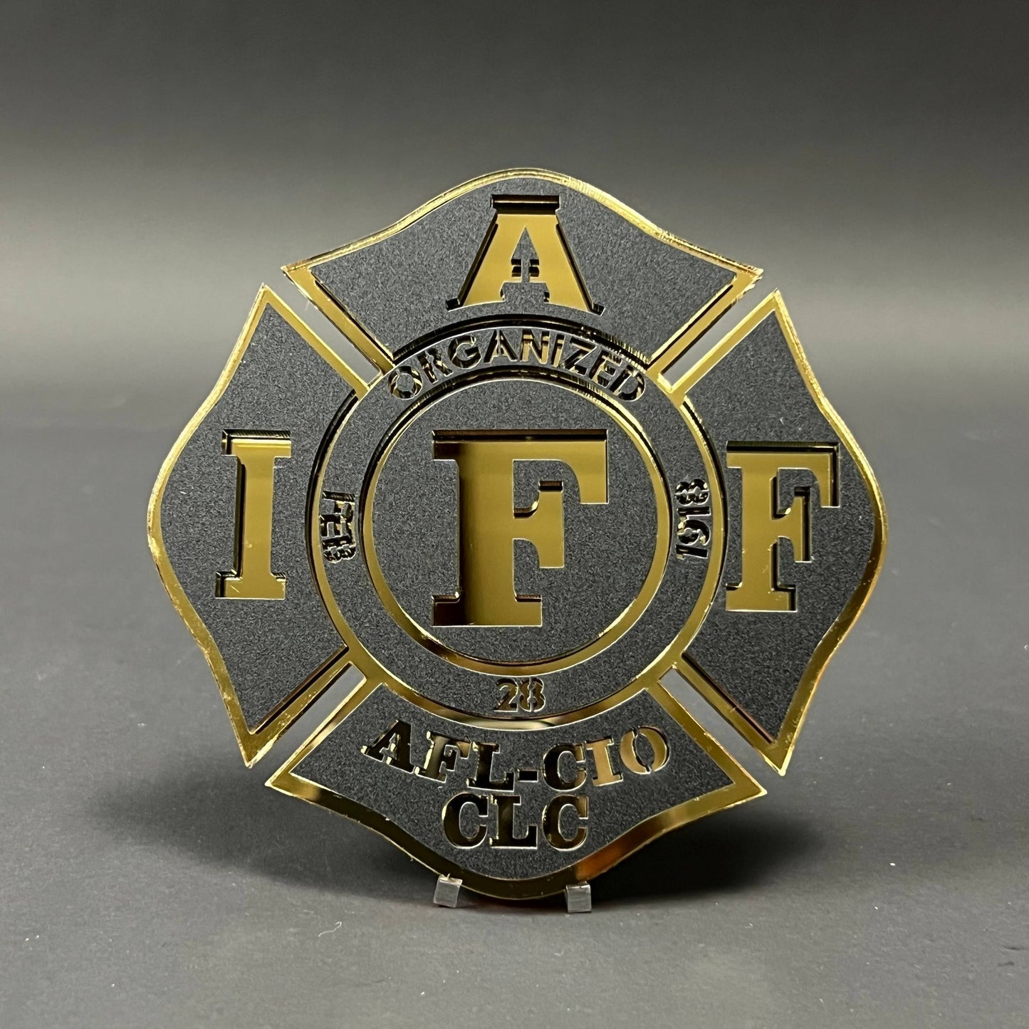 1PC IAFF 3D Acrylic Badge - Car Truck Emblem Fender Tailgate Trunk Sticker