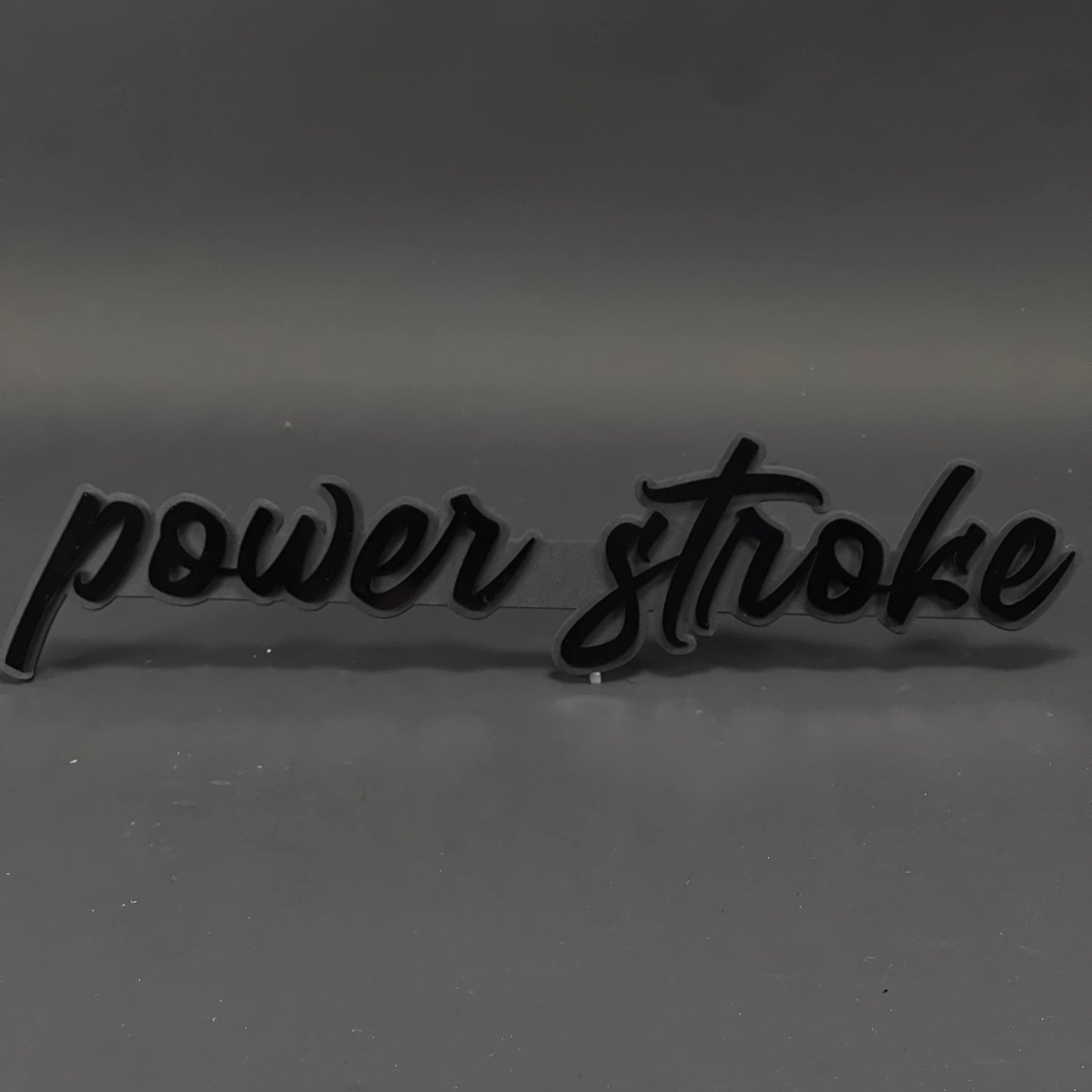 1PC power stroke 3D Acrylic Badge - Car Truck Emblem Fender Sticker