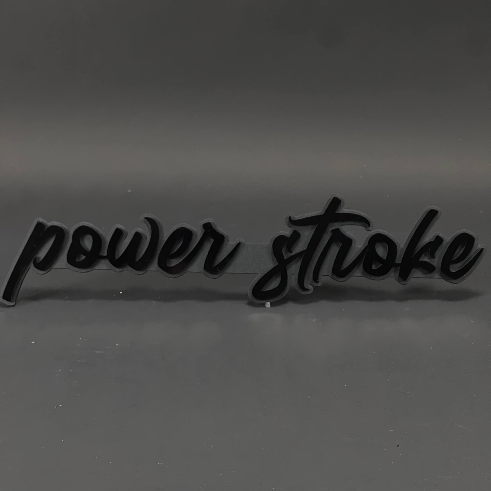 1PC power stroke 3D Acrylic Badge - Car Truck Emblem Fender Sticker