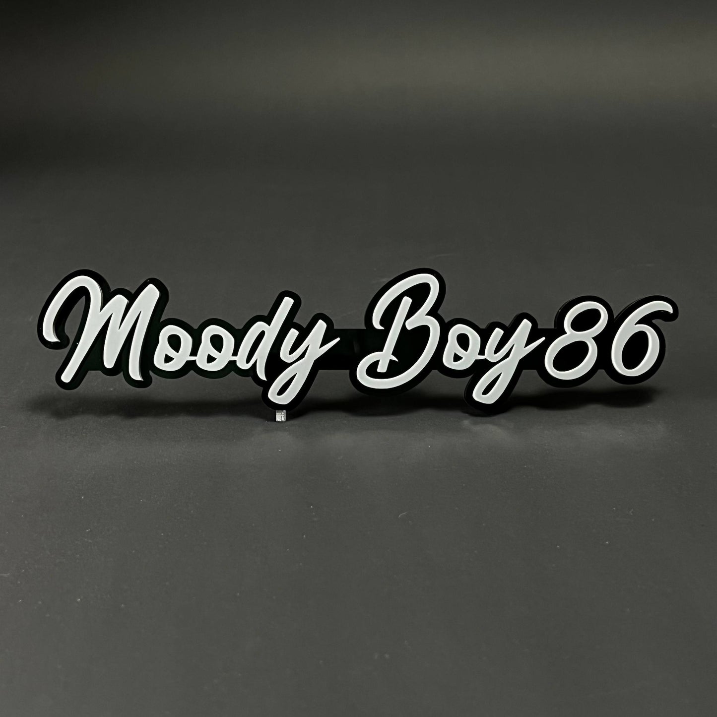 1PC Moody Boy86 3D Acrylic Badge - Car Truck Emblem Fender Sticker