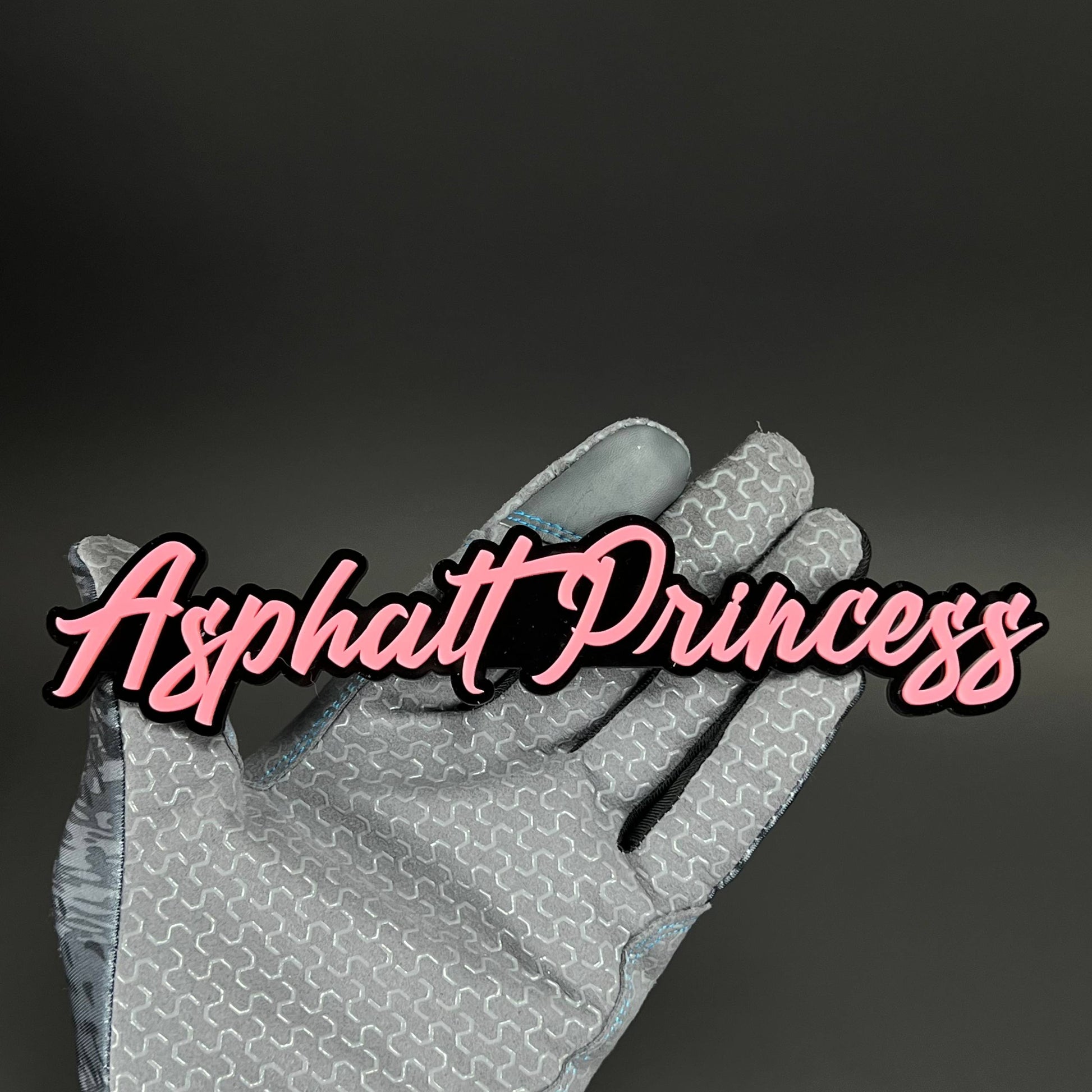 1PC Asphalt Princess 3D Acrylic Badge - Car Truck Emblem Fender Sticker
