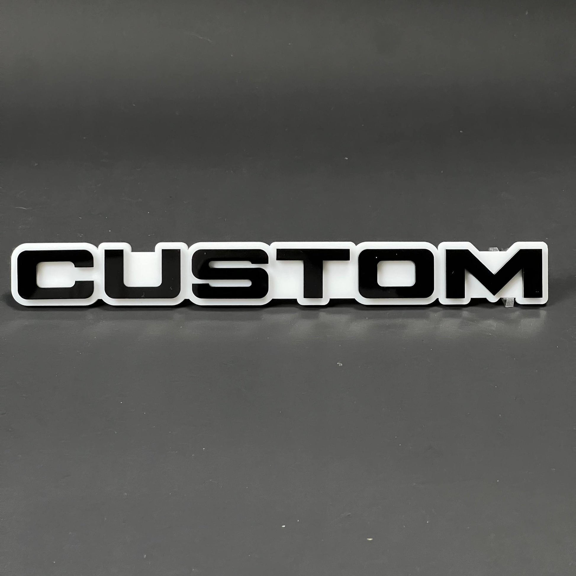 1PC CUSTOM 3D Acrylic Badge - Car Truck Emblem Fender Tailgate Trunk Sticker
