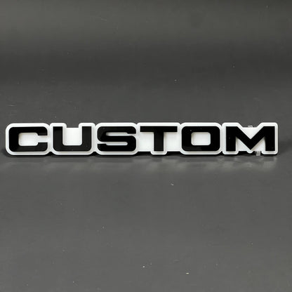1PC CUSTOM 3D Acrylic Badge - Car Truck Emblem Fender Tailgate Trunk Sticker