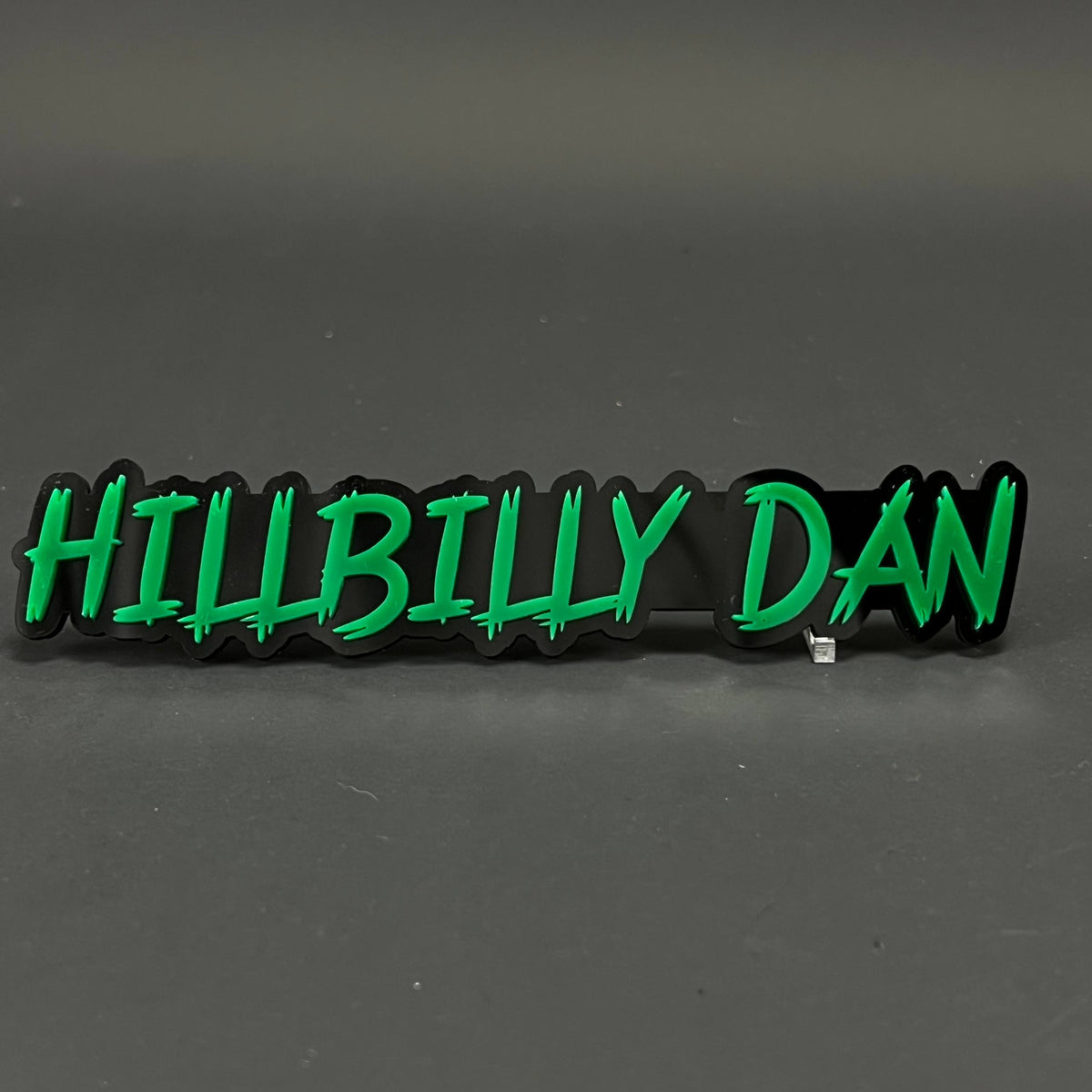 1PC HILLBILLY DAN 3D Acrylic Badge - Car Truck Emblem Fender Sticker