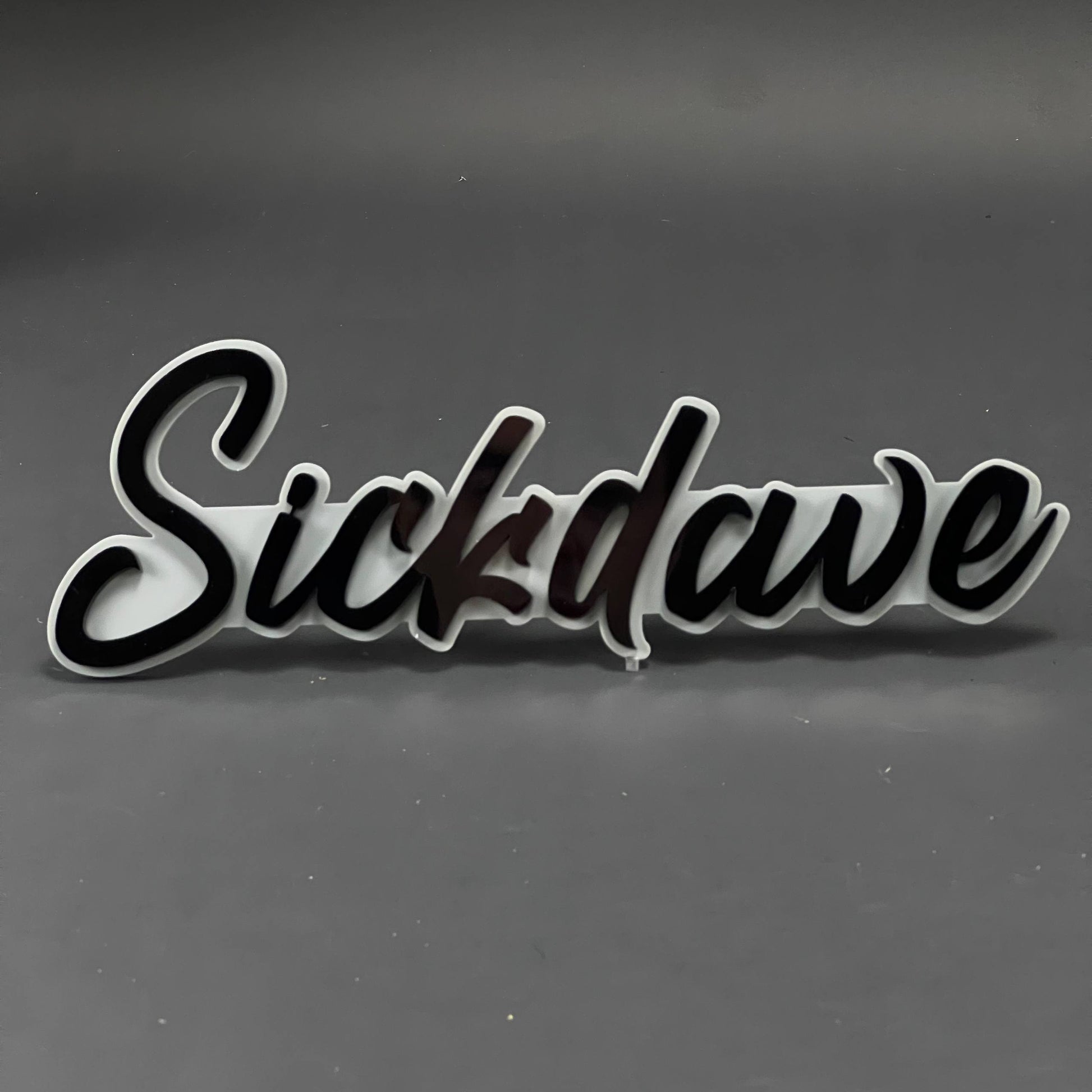 1PC Sickdave 3D Acrylic Badge - Car Truck Emblem Fender Tailgate Trunk Sticker