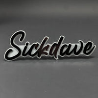 1PC Sickdave 3D Acrylic Badge - Car Truck Emblem Fender Tailgate Trunk Sticker