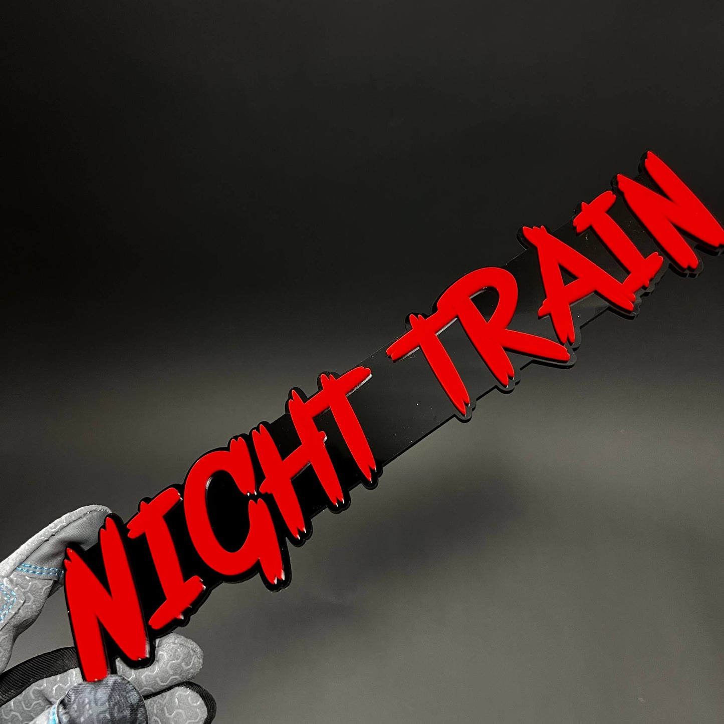 1PC NIGHT TRAIN 3D Acrylic Badge - Car Truck Emblem Fender Sticker