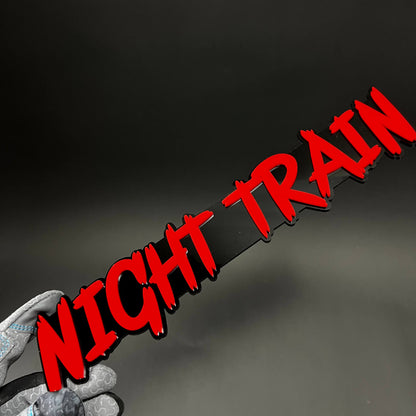 1PC NIGHT TRAIN 3D Acrylic Badge - Car Truck Emblem Fender Sticker