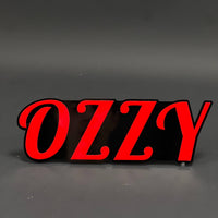 1PC OZZY 3D Acrylic Badge - Car Truck Emblem Fender Tailgate Trunk Sticker