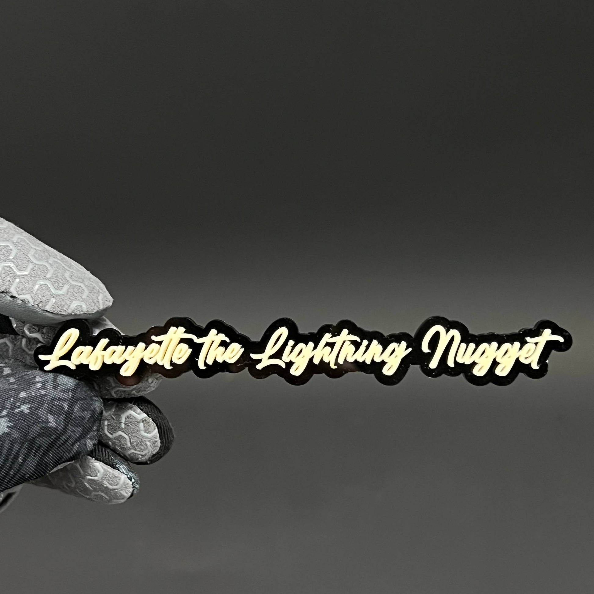 1PC Lafayette the Lightning Nugget 3D Acrylic Car Badge - Fender Emblem