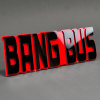 1PC BANG BUS 3D Acrylic Badge - Car Truck Emblem Fender Tailgate Trunk Sticker