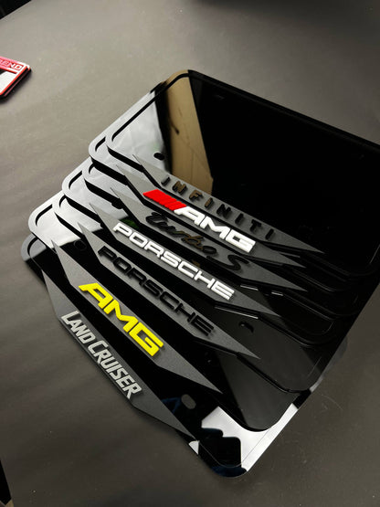 1PC AMG / Porsche / Land Cruiser 3D Acrylic Car Badge - Fender Emblem