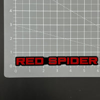 1PC RED SPIDER 3D Acrylic Badge - Car Truck Emblem Fender Tailgate Trunk Sticker