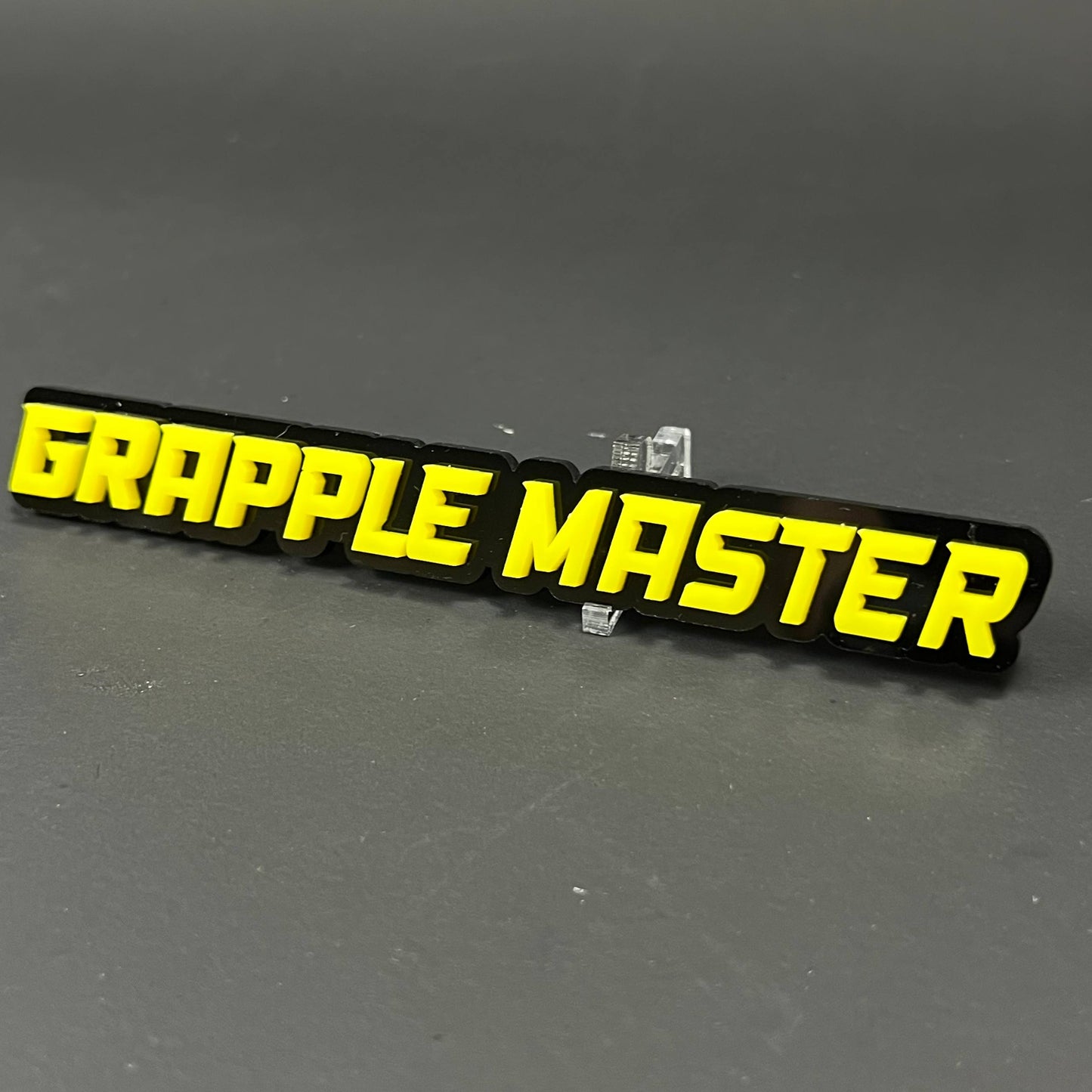 1PC GRAPPLE MASTER 3D Acrylic Badge - Car Truck Emblem Fender Sticker