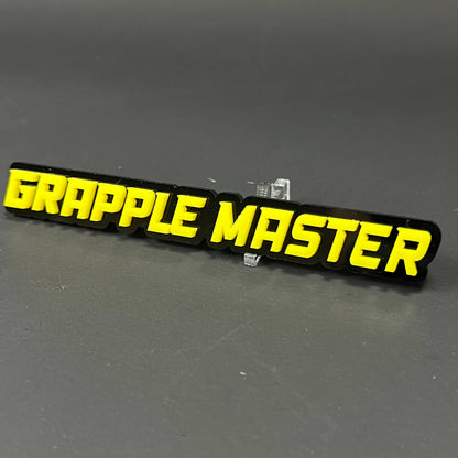 1PC GRAPPLE MASTER 3D Acrylic Badge - Car Truck Emblem Fender Sticker