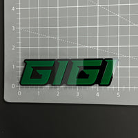 1PC GIGI 3D Acrylic Badge - Car Truck Emblem Fender Tailgate Trunk Sticker