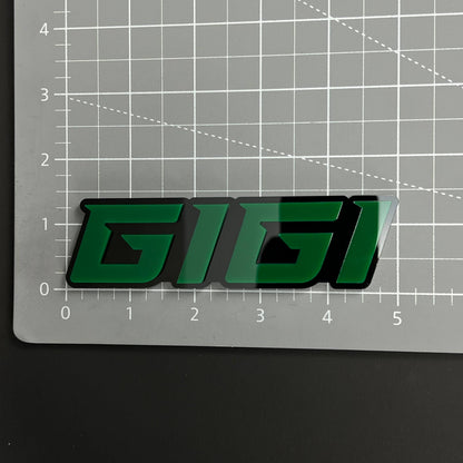 1PC GIGI 3D Acrylic Badge - Car Truck Emblem Fender Tailgate Trunk Sticker