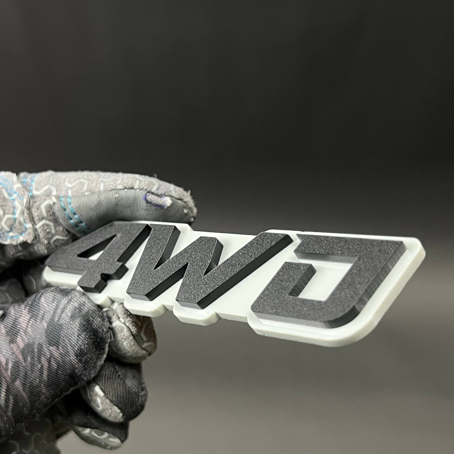 1PC 4WD 3D Acrylic Badge - Car Truck Emblem Fender Tailgate Trunk Sticker