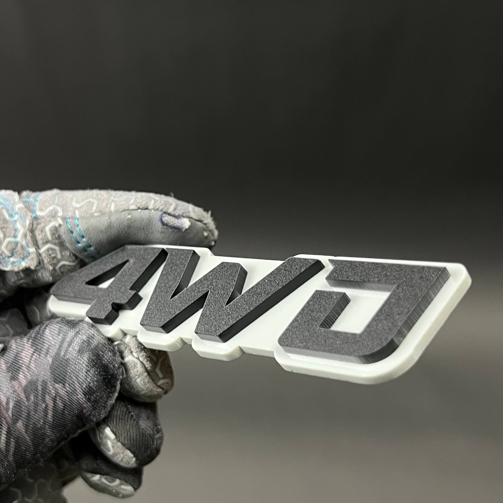 1PC 4WD 3D Acrylic Badge - Car Truck Emblem Fender Tailgate Trunk Sticker