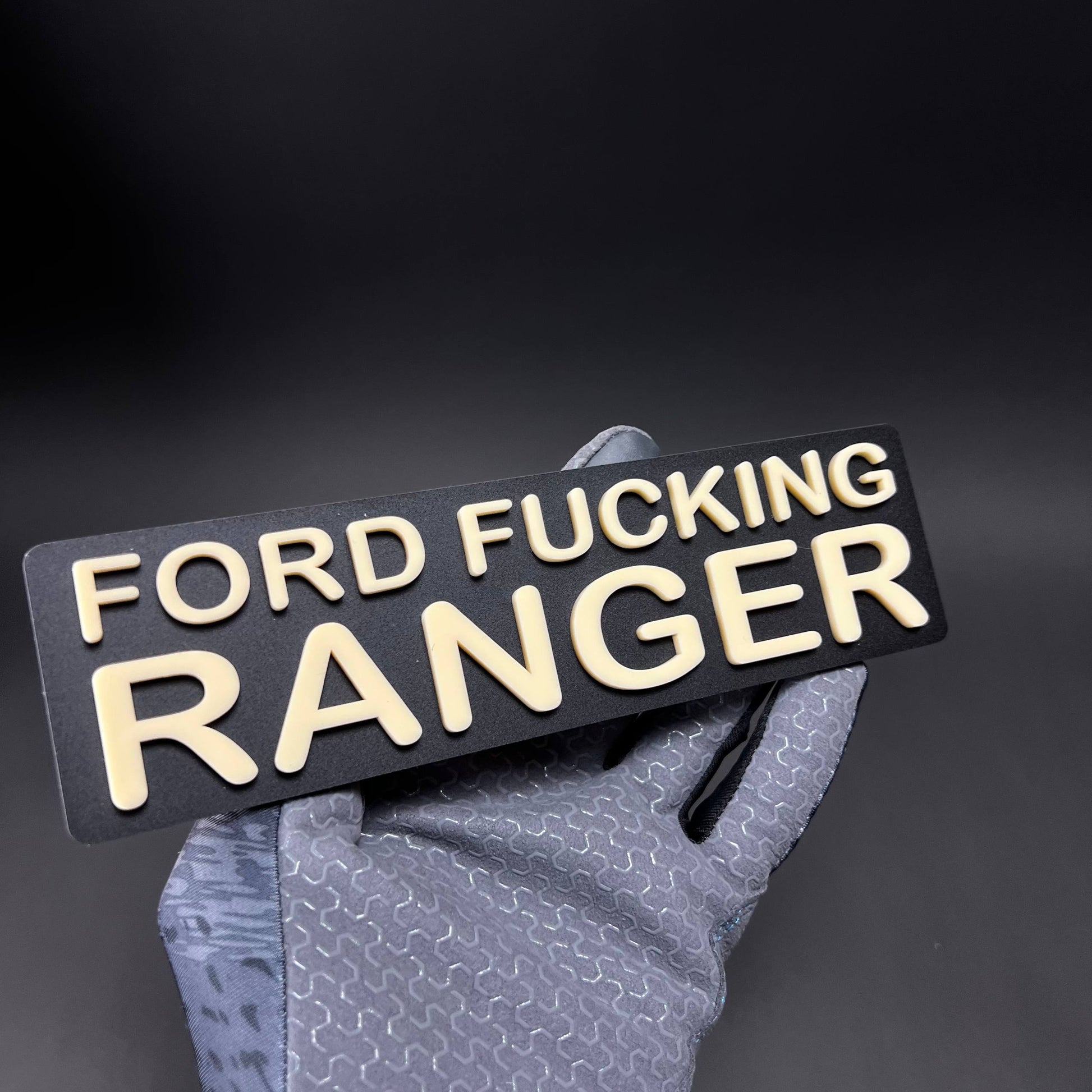 1PC FORD FUCKING RANGER 3D Acrylic Badge - Car Truck Emblem Fender Sticker