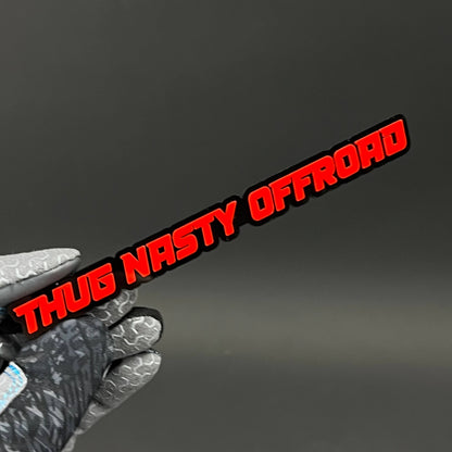 1PC THUG NASTY OFFROAD 3D Acrylic Badge - Car Truck Emblem Fender Sticker
