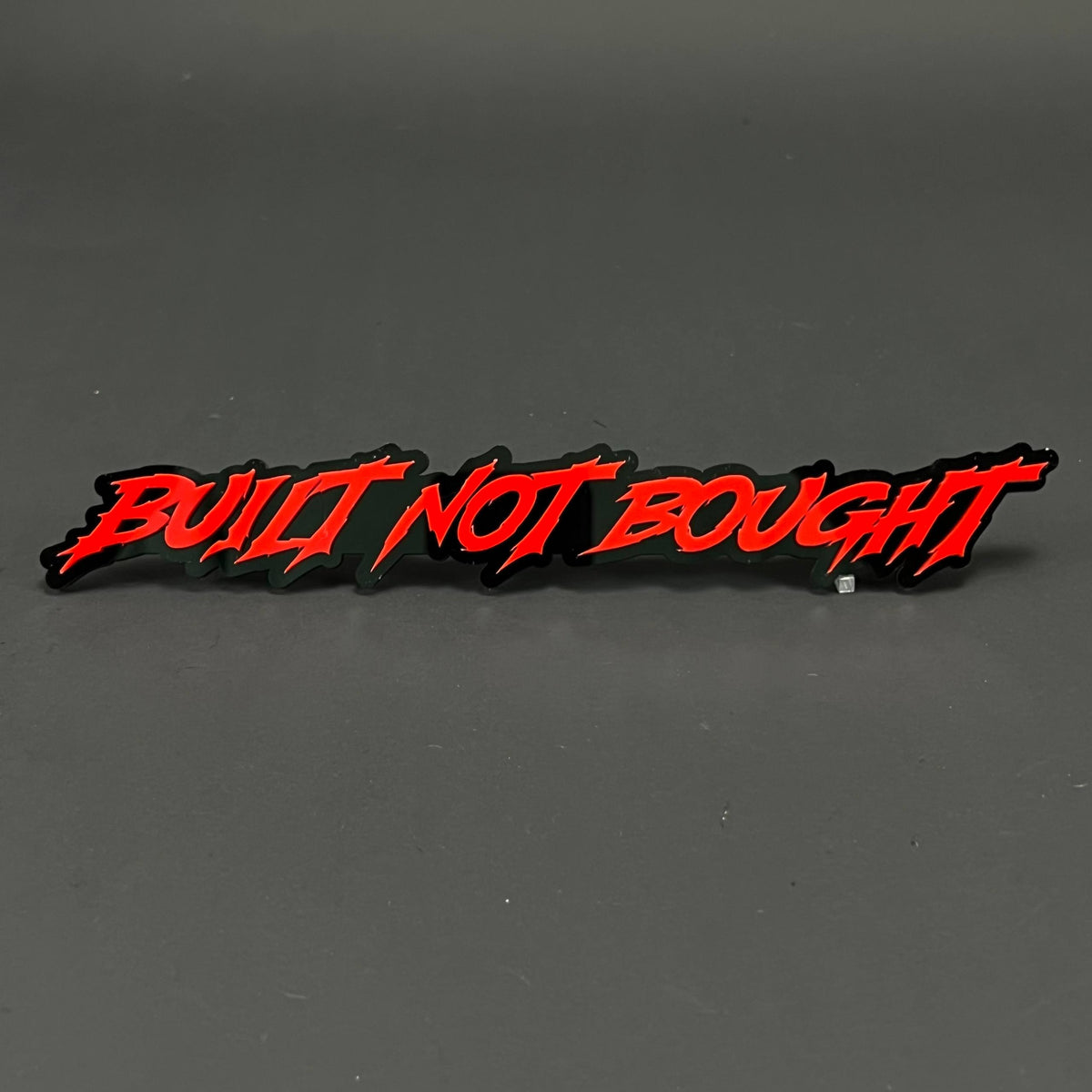 1PC BUILT NOT BOUGHT 3D Acrylic Badge - Car Truck Emblem Fender Sticker