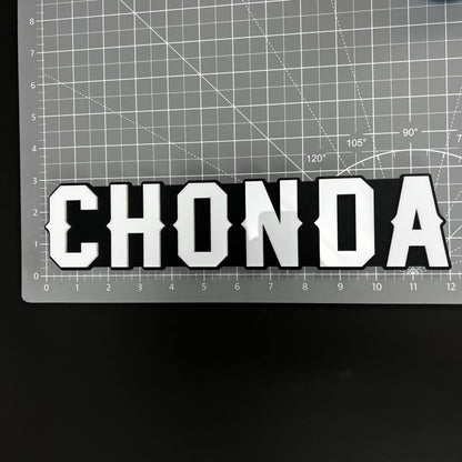 1PC CHONDA 3D Acrylic Badge - Car Truck Emblem Fender Tailgate Trunk Sticker
