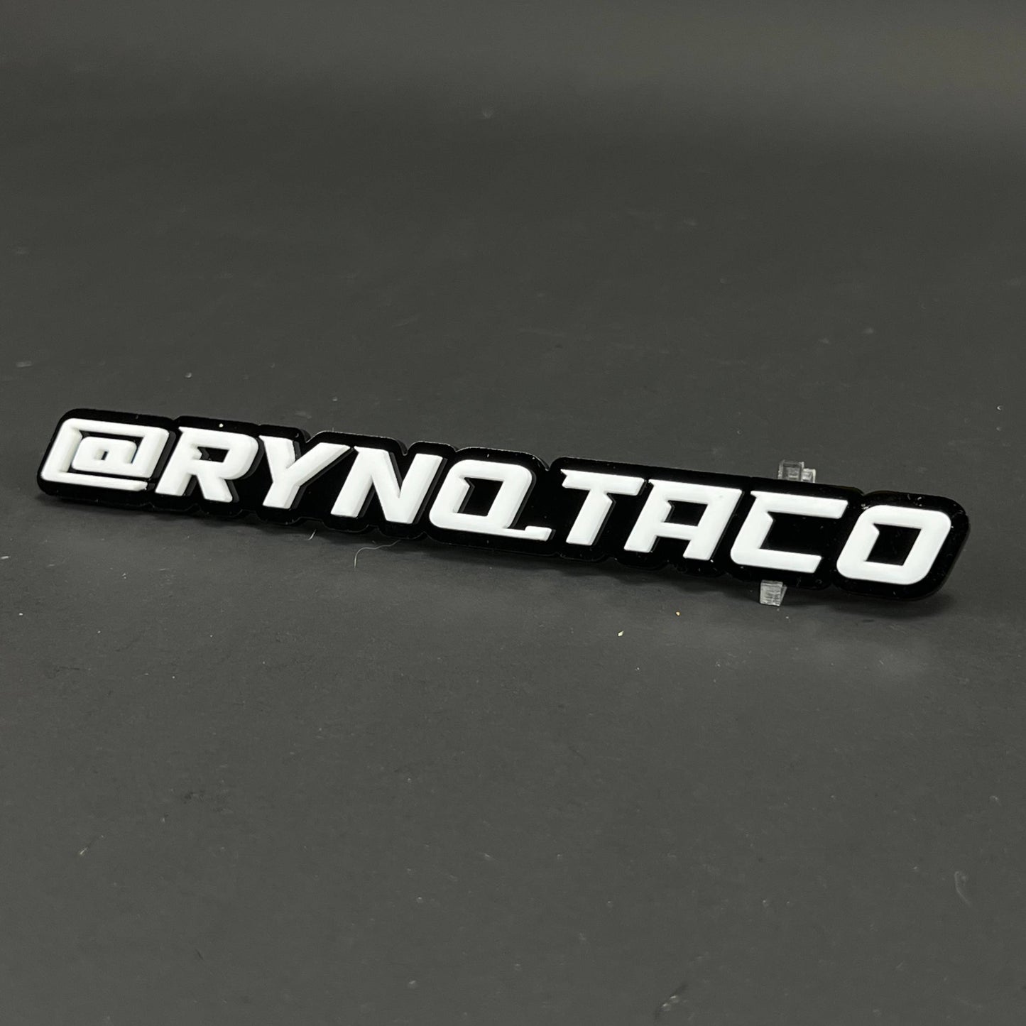 1PC @RYNQ.TACO 3D Acrylic Badge - Car Truck Emblem Fender Tailgate Trunk Sticker