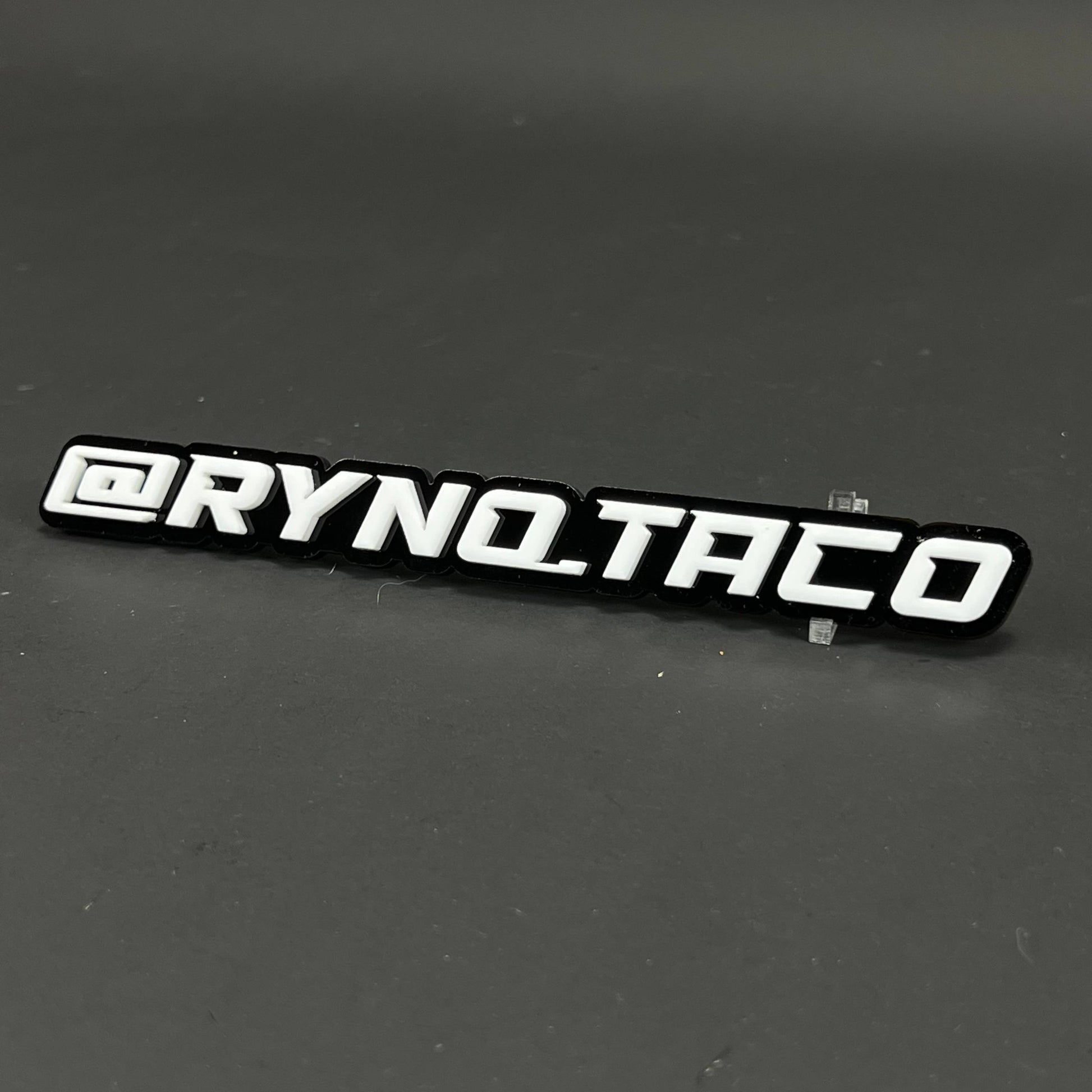 1PC @RYNQ.TACO 3D Acrylic Badge - Car Truck Emblem Fender Tailgate Trunk Sticker