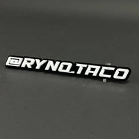 1PC @RYNQ.TACO 3D Acrylic Badge - Car Truck Emblem Fender Tailgate Trunk Sticker