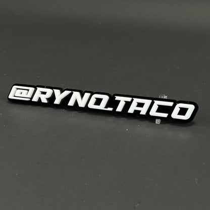 1PC @RYNQ.TACO 3D Acrylic Badge - Car Truck Emblem Fender Tailgate Trunk Sticker