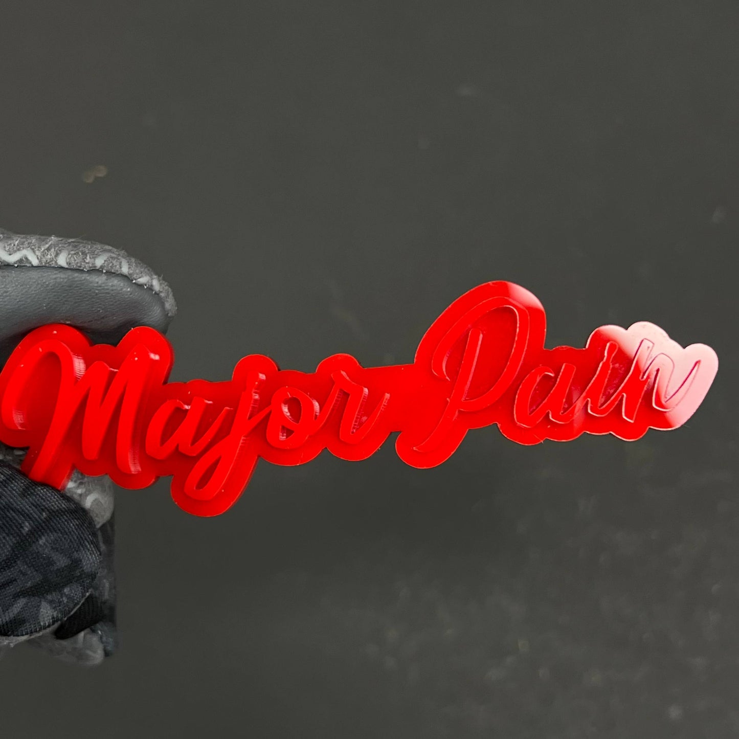 1PC Major Pain 3D Acrylic Badge - Car Truck Emblem Fender Tailgate Trunk Sticker