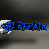 1PC JD REPAIR 3D Acrylic Badge - Car Truck Emblem Fender Tailgate Trunk Sticker