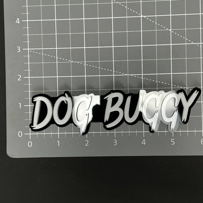 1PC DOG BUGGY 3D Acrylic Badge - Car Truck Emblem Fender Tailgate Trunk Sticker